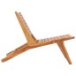 vidaXL Sedia da Giardino in Legno Massello di Teak vidaXL Sedia da Giardino in Legno Massello di Teak