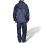 Completo Impermeabile Blu Marino con Cappuccio M 2 pz per Uomini Completo Impermeabile Blu Marino con Cappuccio M 2 pz per Uomini