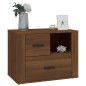 Comodino Rovere Marrone 60x36x45 cm Legno Multistrato Comodino Rovere Marrone 60x36x45 cm Legno Multistrato