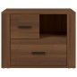 Comodino Rovere Marrone 60x36x45 cm Legno Multistrato Comodino Rovere Marrone 60x36x45 cm Legno Multistrato