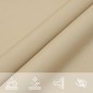 vidaXL Parasole a Vela Oxford Rettangolare 2x2,5 m Beige vidaXL Parasole a Vela Oxford Rettangolare 2x2,5 m Beige