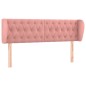 Testiera ad Orecchio Rosa 163x23x78/88 cm in Velluto Testiera ad Orecchio Rosa 163x23x78/88 cm in Velluto