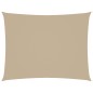 vidaXL Parasole a Vela Oxford Rettangolare 2,5x4 m Beige