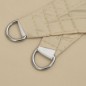 vidaXL Parasole a Vela Oxford Rettangolare 2,5x4 m Beige