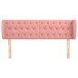 Testiera ad Orecchio Rosa 163x23x78/88 cm in Velluto Testiera ad Orecchio Rosa 163x23x78/88 cm in Velluto