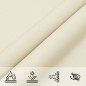 vidaXL Parasole a Vela Oxford Rettangolare 2x2,5 m Crema vidaXL Parasole a Vela Oxford Rettangolare 2x2,5 m Crema