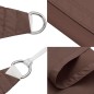 vidaXL Vela Parasole in Tela Oxford Quadrata 5x5 m Marrone