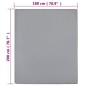 vidaXL Lenzuolo con Angoli Jersey Grigio 180x200 cm Cotone vidaXL Lenzuolo con Angoli Jersey Grigio 180x200 cm Cotone
