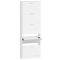 Scarpiera Bianco Lucido 59x17x169 cm in Legno Multistrato Scarpiera Bianco Lucido 59x17x169 cm in Legno Multistrato