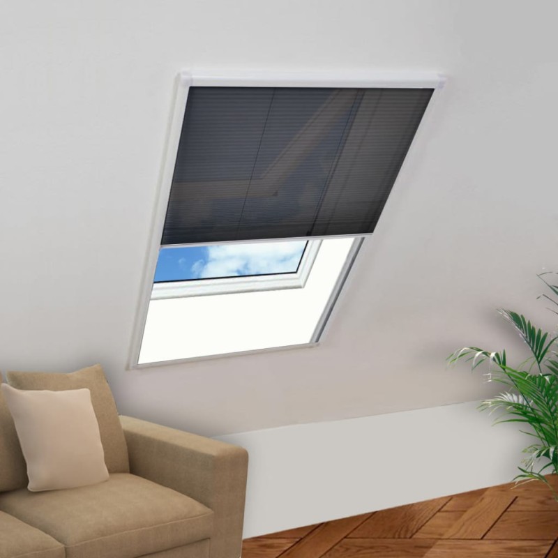 vidaXL Zanzariera Plissettata per Finestre in Alluminio 60x80 cm vidaXL Zanzariera Plissettata per Finestre in Alluminio 60x80 cm