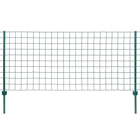 vidaXL Recinzione Euro 20x1,5 m in Acciaio Verde