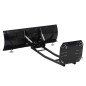 vidaXL Spazzaneve per ATV 120x38 cm Nero