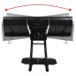 vidaXL Spazzaneve per ATV 120x38 cm Nero