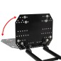 vidaXL Spazzaneve per ATV 120x38 cm Nero