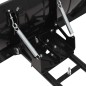 vidaXL Spazzaneve per ATV 120x38 cm Nero
