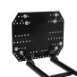 vidaXL Spazzaneve per ATV 120x38 cm Nero
