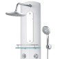 vidaXL Pannello Doccia 25x43x120 cm Argento vidaXL Pannello Doccia 25x43x120 cm Argento