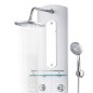 vidaXL Pannello Doccia 25x43x120 cm Argento vidaXL Pannello Doccia 25x43x120 cm Argento