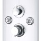 vidaXL Pannello Doccia 25x43x120 cm Argento vidaXL Pannello Doccia 25x43x120 cm Argento