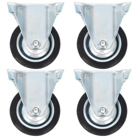 vidaXL Rotelle Fisse 4 pz 75 mm