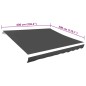 vidaXL Tendone Parasole in Tela Antracite 600x300 cm vidaXL Tendone Parasole in Tela Antracite 600x300 cm
