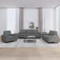 vidaXL Set di Divani 3 pz Grigio Scuro in Tessuto vidaXL Set di Divani 3 pz Grigio Scuro in Tessuto