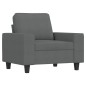 vidaXL Set di Divani 3 pz Grigio Scuro in Tessuto vidaXL Set di Divani 3 pz Grigio Scuro in Tessuto