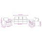 vidaXL Set di Divani 3 pz Grigio Scuro in Tessuto vidaXL Set di Divani 3 pz Grigio Scuro in Tessuto