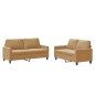 vidaXL Set di Divani 2 pz con Cuscini Marrone in Velluto vidaXL Set di Divani 2 pz con Cuscini Marrone in Velluto
