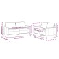 vidaXL Set di Divani 2 pz con Cuscini Marrone in Velluto vidaXL Set di Divani 2 pz con Cuscini Marrone in Velluto