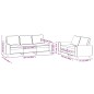 vidaXL Set di Divani 2 pz Grigio Scuro in Tessuto vidaXL Set di Divani 2 pz Grigio Scuro in Tessuto