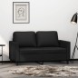 vidaXL Divano a 2 Posti Nero 120 cm in Similpelle vidaXL Divano a 2 Posti Nero 120 cm in Similpelle