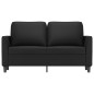 vidaXL Divano a 2 Posti Nero 120 cm in Similpelle vidaXL Divano a 2 Posti Nero 120 cm in Similpelle