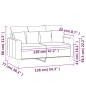 vidaXL Divano a 2 Posti Grigio Chiaro 120 cm in Velluto vidaXL Divano a 2 Posti Grigio Chiaro 120 cm in Velluto