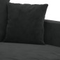 vidaXL Divano a 2 Posti Nero 120 cm in Velluto vidaXL Divano a 2 Posti Nero 120 cm in Velluto