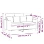 vidaXL Divano a 2 Posti Nero 120 cm in Velluto vidaXL Divano a 2 Posti Nero 120 cm in Velluto