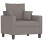 vidaXL Set Divani 3 pz con Cuscini Tortora in Tessuto vidaXL Set Divani 3 pz con Cuscini Tortora in Tessuto