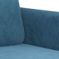 vidaXL Set di Divani 2 pz Blu in Velluto vidaXL Set di Divani 2 pz Blu in Velluto