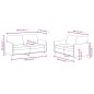 vidaXL Set di Divani 2 pz Blu in Velluto vidaXL Set di Divani 2 pz Blu in Velluto