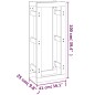 Portalegna Bianco 41x25x100 cm in Legno Massello di Pino Portalegna Bianco 41x25x100 cm in Legno Massello di Pino