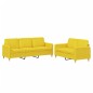 vidaXL Set di Divani 2 pz con Cuscini Giallo Chiaro in Tessuto vidaXL Set di Divani 2 pz con Cuscini Giallo Chiaro in Tessuto