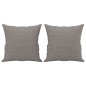 vidaXL Set Divani 2 pz con Cuscini Tortora in Tessuto vidaXL Set Divani 2 pz con Cuscini Tortora in Tessuto