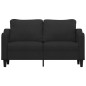 vidaXL Divano a 2 Posti Nero 120 cm in Tessuto vidaXL Divano a 2 Posti Nero 120 cm in Tessuto