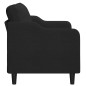vidaXL Divano a 2 Posti Nero 120 cm in Tessuto vidaXL Divano a 2 Posti Nero 120 cm in Tessuto