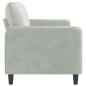 vidaXL Divano a 3 Posti Grigio Chiaro 180 cm in Velluto vidaXL Divano a 3 Posti Grigio Chiaro 180 cm in Velluto