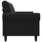vidaXL Divano a 2 Posti Nero 140 cm in Velluto vidaXL Divano a 2 Posti Nero 140 cm in Velluto