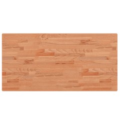 vidaXL Piano Tavolo 100x50x2,5cm Rettangolare Legno Massello di Faggio