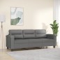 vidaXL Divano a 3 Posti Grigio Scuro 180 cm in Tessuto Microfibra vidaXL Divano a 3 Posti Grigio Scuro 180 cm in Tessuto Microfibra