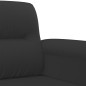 vidaXL Set Divani 2 pz con Cuscini Nero in Tessuto Microfibra vidaXL Set Divani 2 pz con Cuscini Nero in Tessuto Microfibra