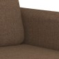 vidaXL Set di Divani 2 pz con Cuscini Marrone in Tessuto vidaXL Set di Divani 2 pz con Cuscini Marrone in Tessuto